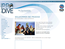 Tablet Screenshot of prodive.de